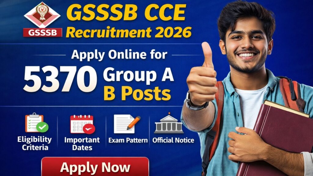GSSSB CCE Group A & Group B Recruitment 2026
