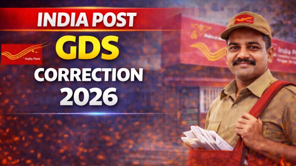 India Post GDS Correction 2026