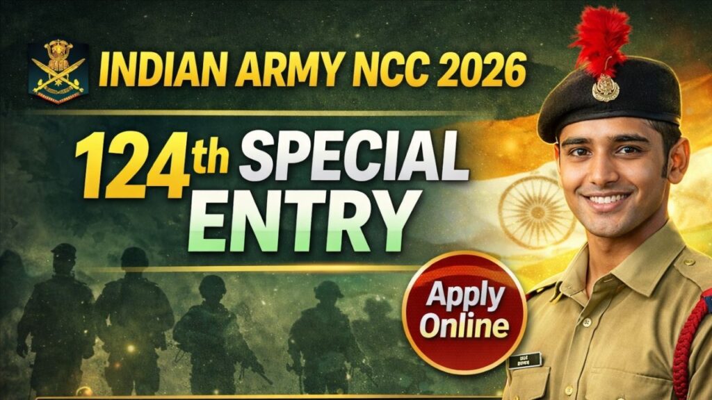 Indian Army NCC 124th Special Entry Scheme 2026