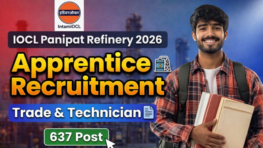 IOCL Panipat Refinery Apprentice Vacancy 2026