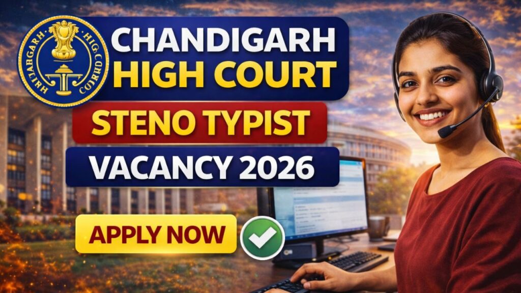 Chandigarh High Court Steno Typist Vacancy 2026