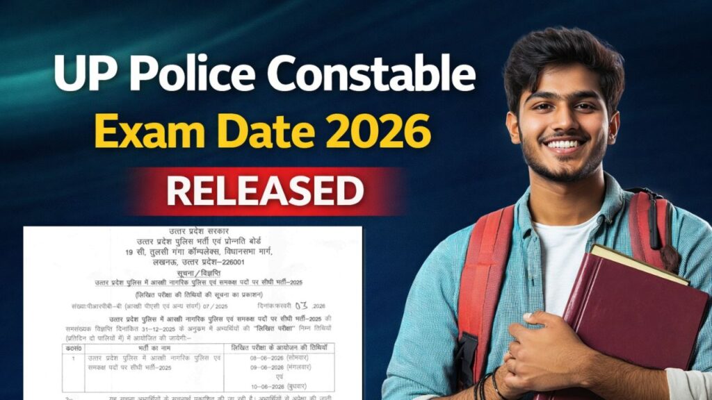 UP Police Constable Exam Date 2026