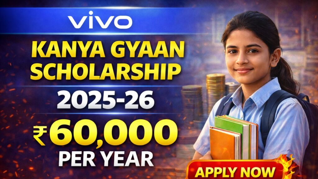 Vivo Kanya Gyaan Scholarship 2025-26