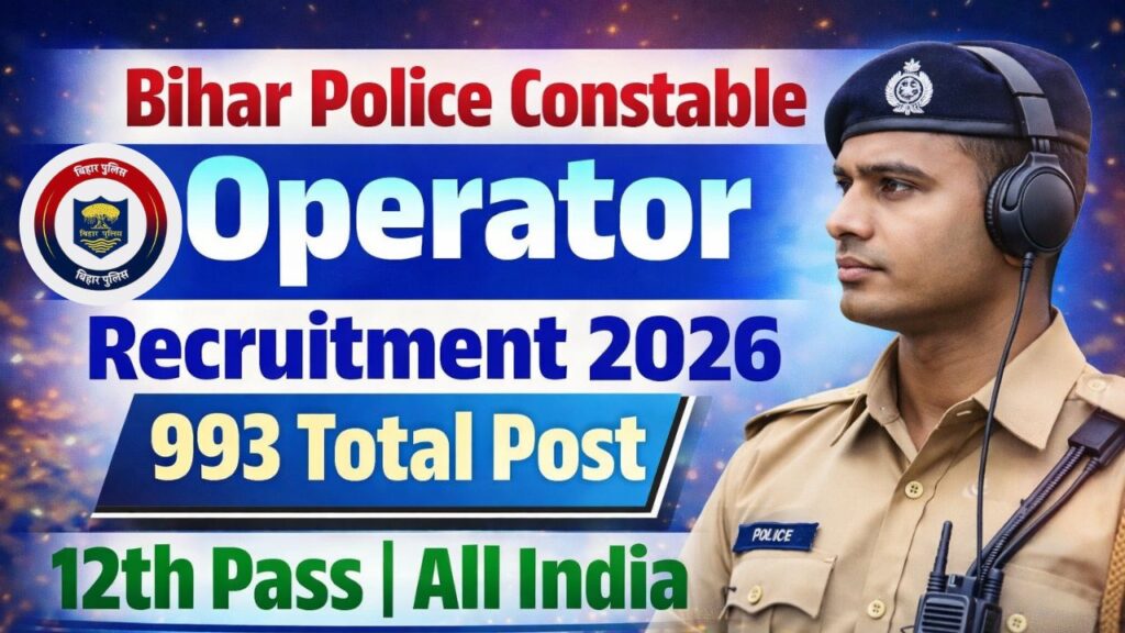 Bihar Police Constable Operator Online Form 2026