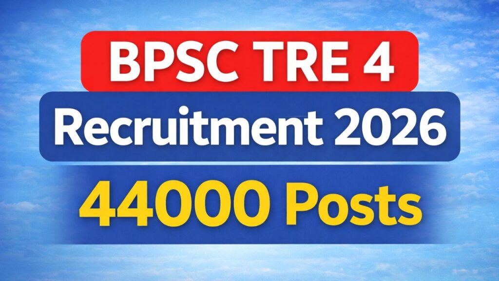 BPSC TRE 4 Recruitment 2026
