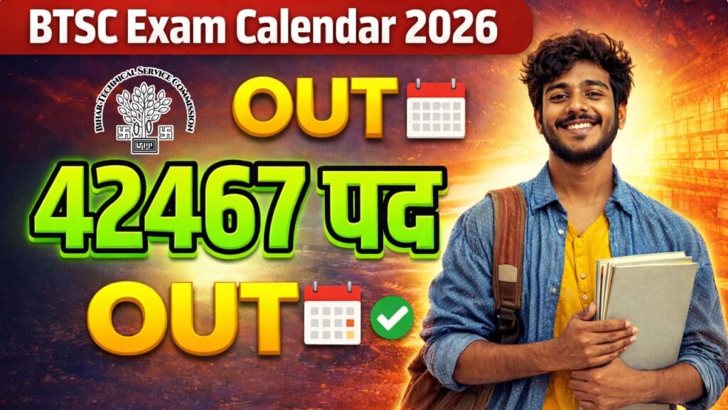 Bihar BTSC Exam Calendar 2026
