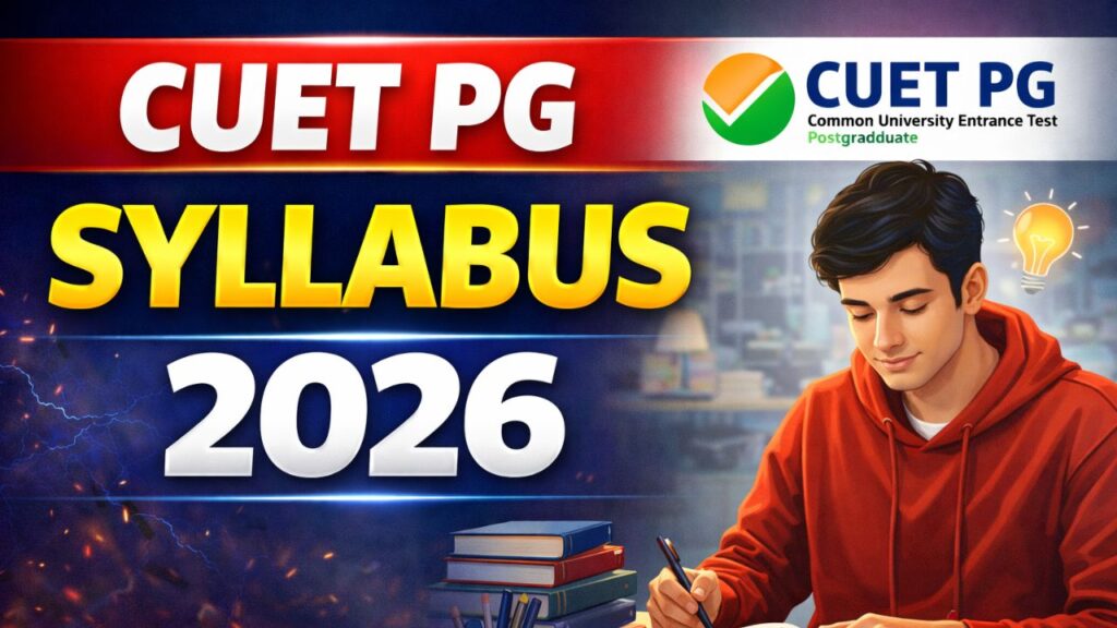 CUET PG Syllabus 2026