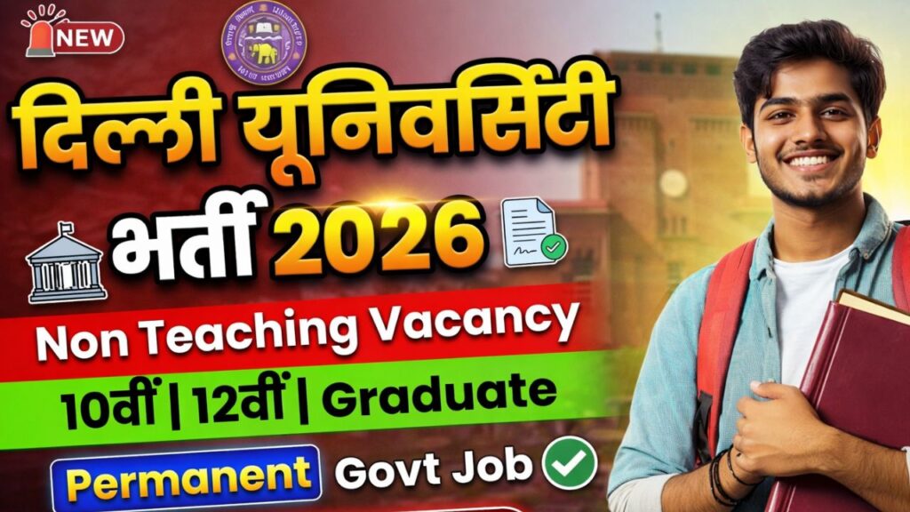 Delhi IHE DU Non Teaching Vacancy 2026