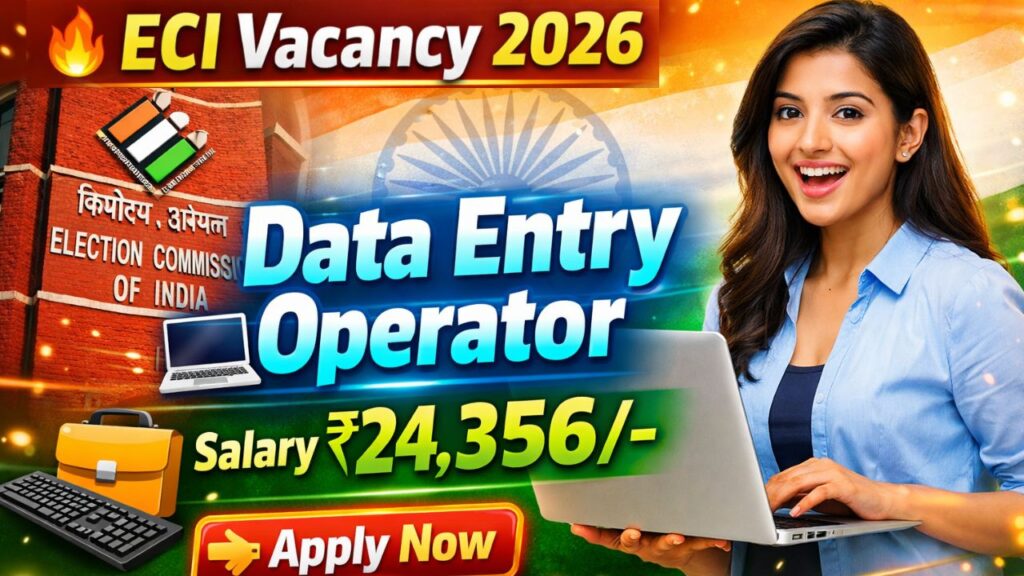 Election Commision Of India (ECI) Data Entry Operator Vacancy 2026