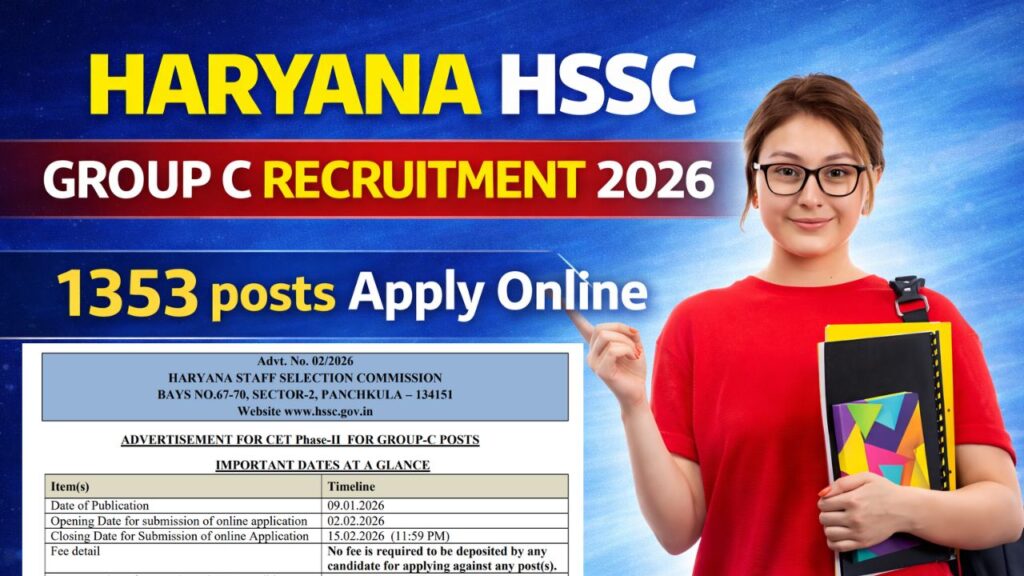 Haryana HSSC Group C Recruitment 2026