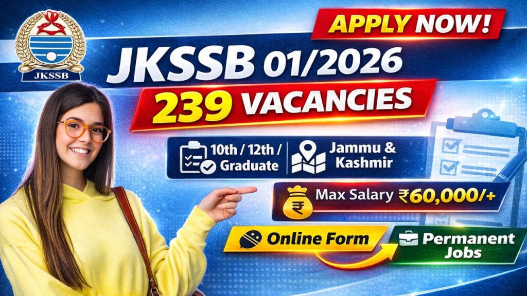 JKSSB 01 / 2026 Vacancy 2026