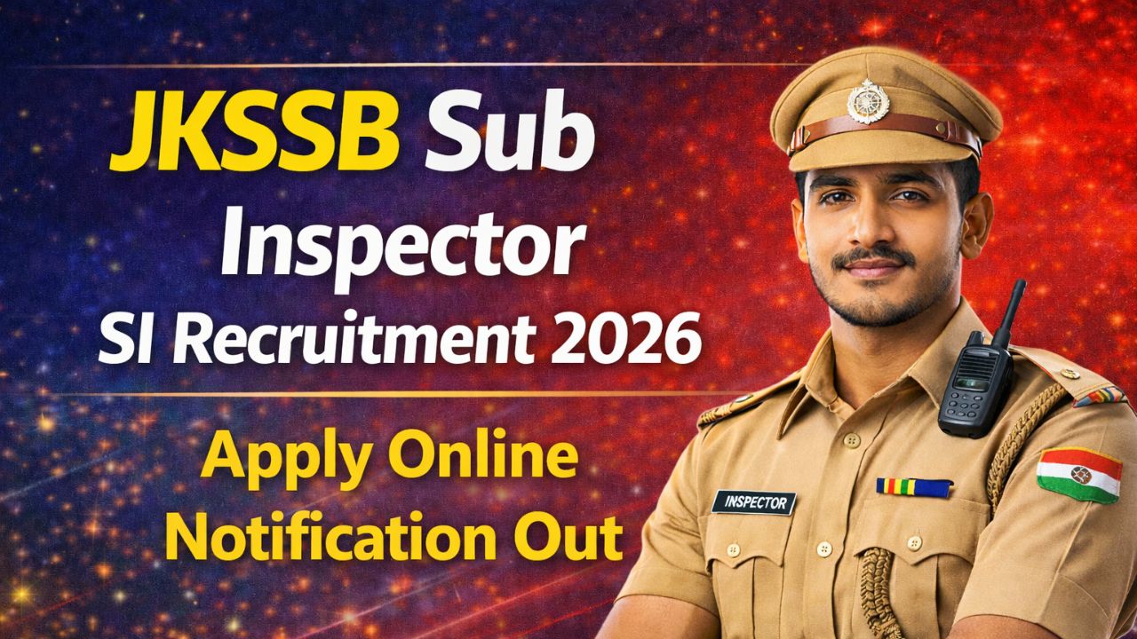Sub Inspector Drawing JKSSB Sub Inspector SI Recruitment 2026: Apply For 83 Sub-Inspector ...