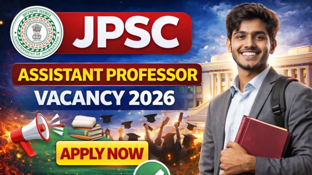 JPSC Assistant Professor Vacancy 2026