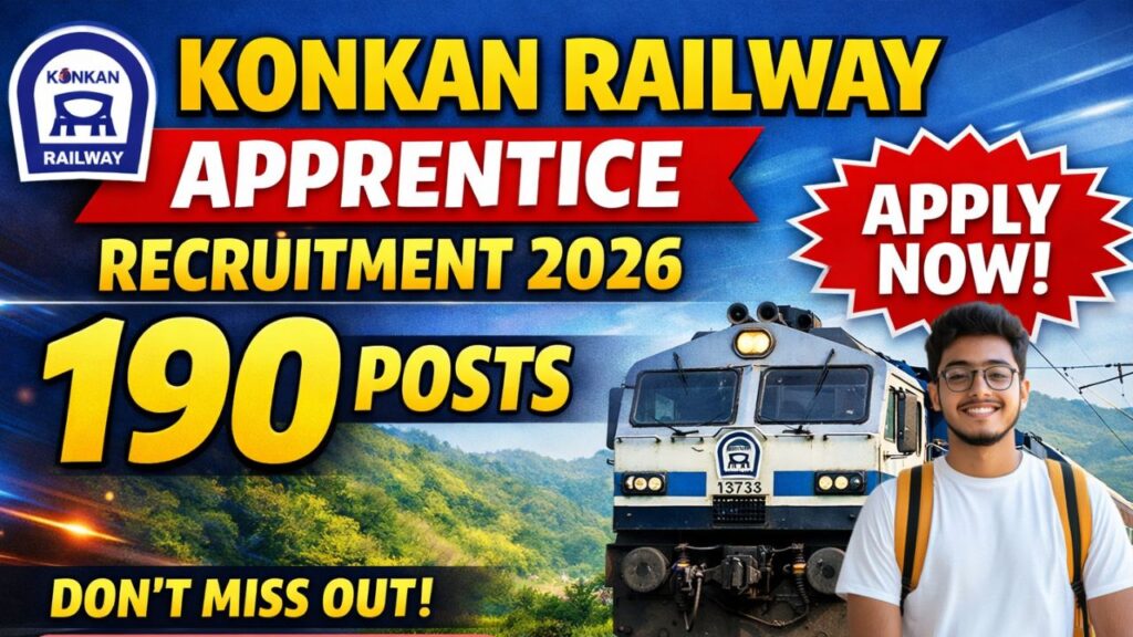 Konkan Railway Apprentice Recruitment 2026