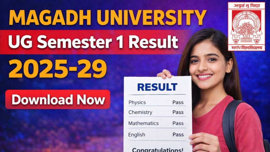 Magadh University UG Semester 1 Result 2025-29