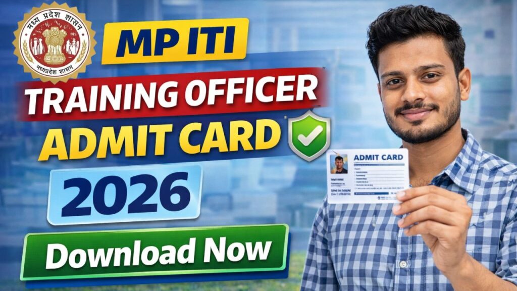 MP ITI Training Officer Admit Card 2026