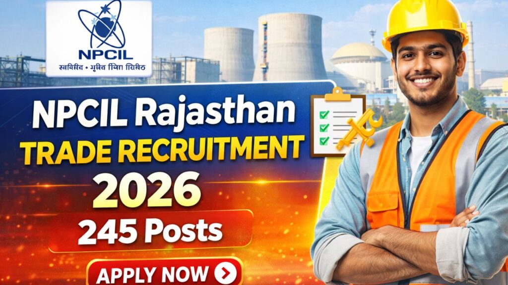 NPCIL Rajasthan Trade Recruitment 2026