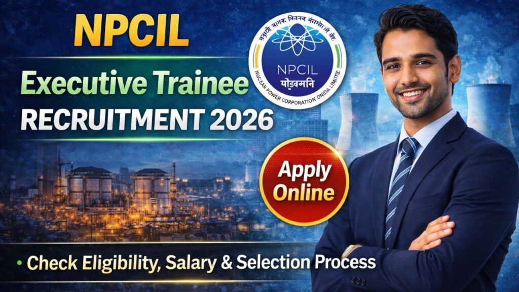 NPCIL Executive Trainee Online Form 2026