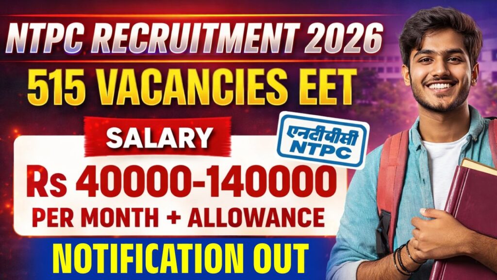 NTPC Limited EET Recruitment 2026