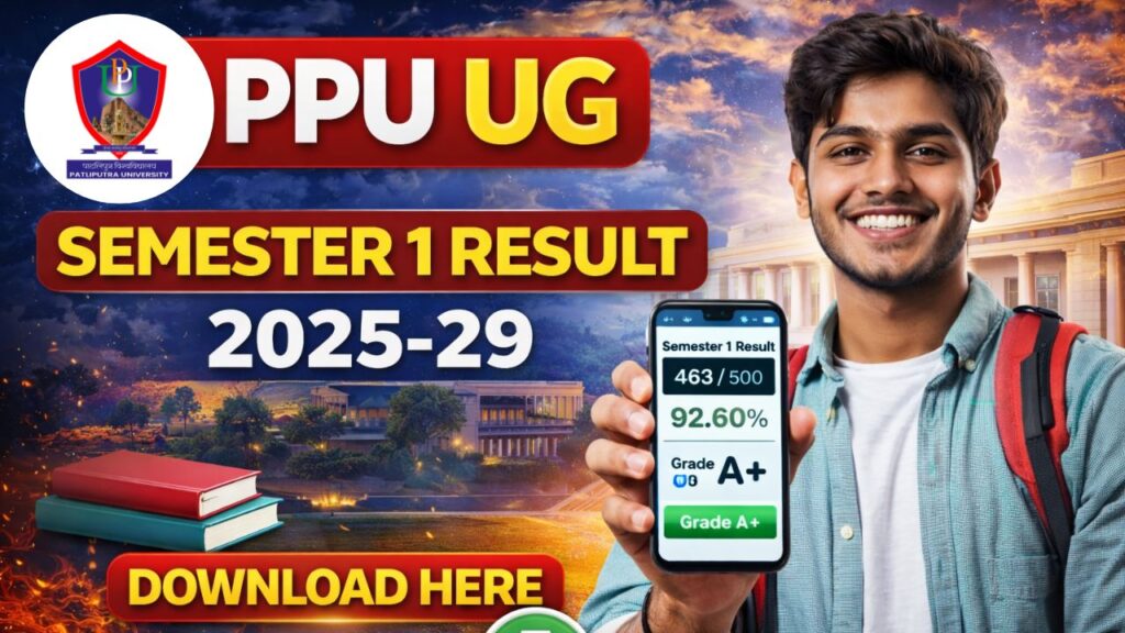 PPU UG Semester 1 Result 2025-29