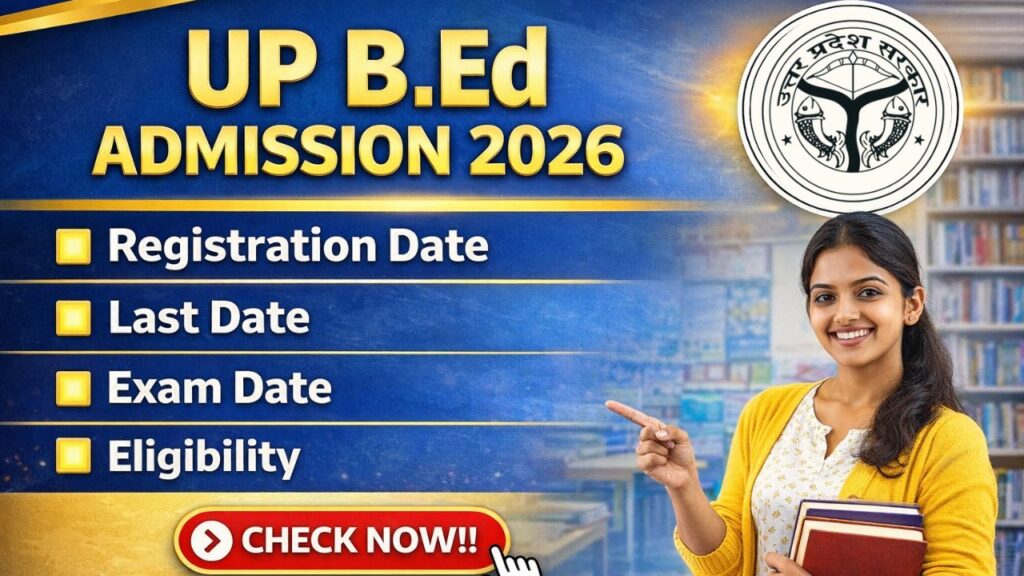 UP B.Ed Admission 2026
