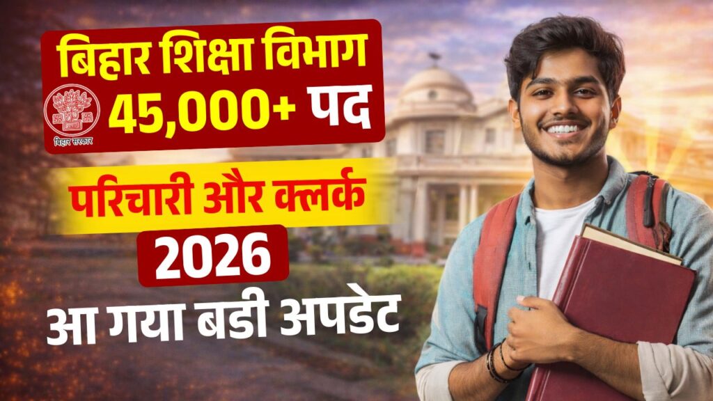 Bihar Shiksha Vibhag Clerk Parichari Recruitment 2026