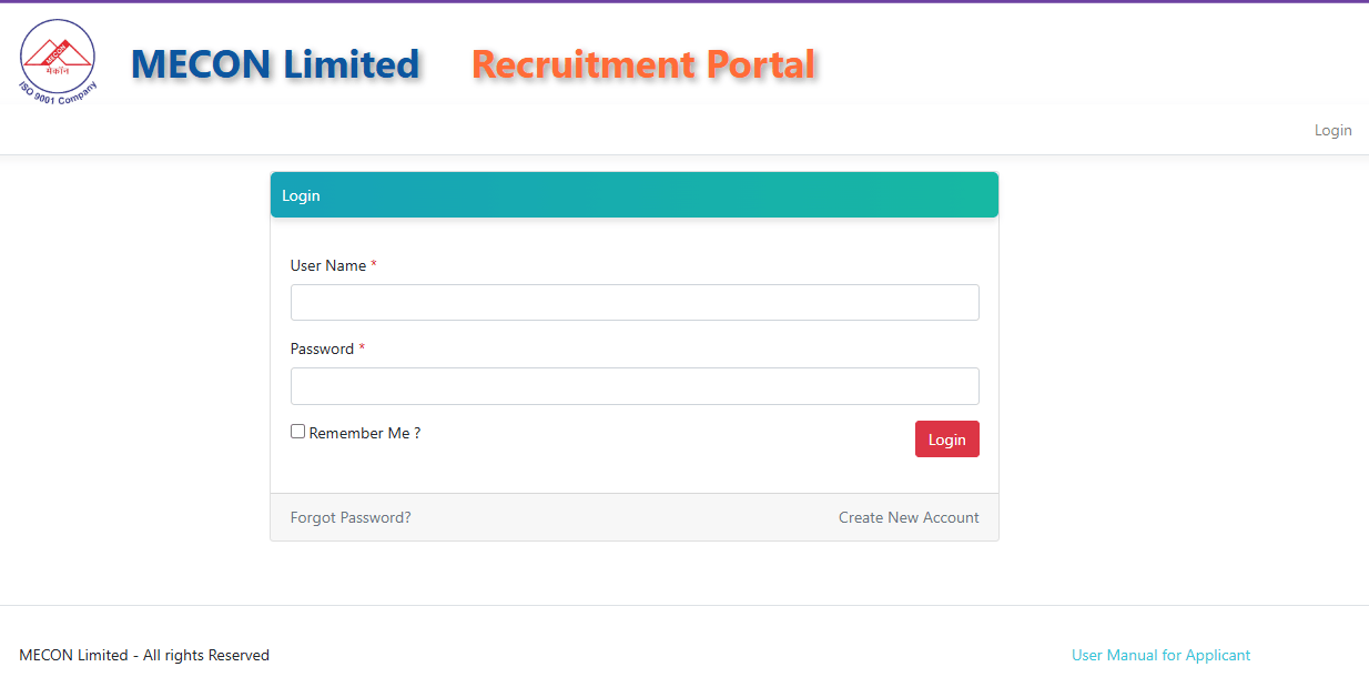 MECON Recruitment 2026