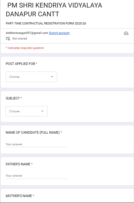 Danapur Cantt KVS Bharti 2026