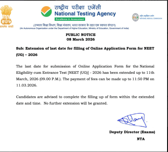 NTA NEET UG Admissions 2026