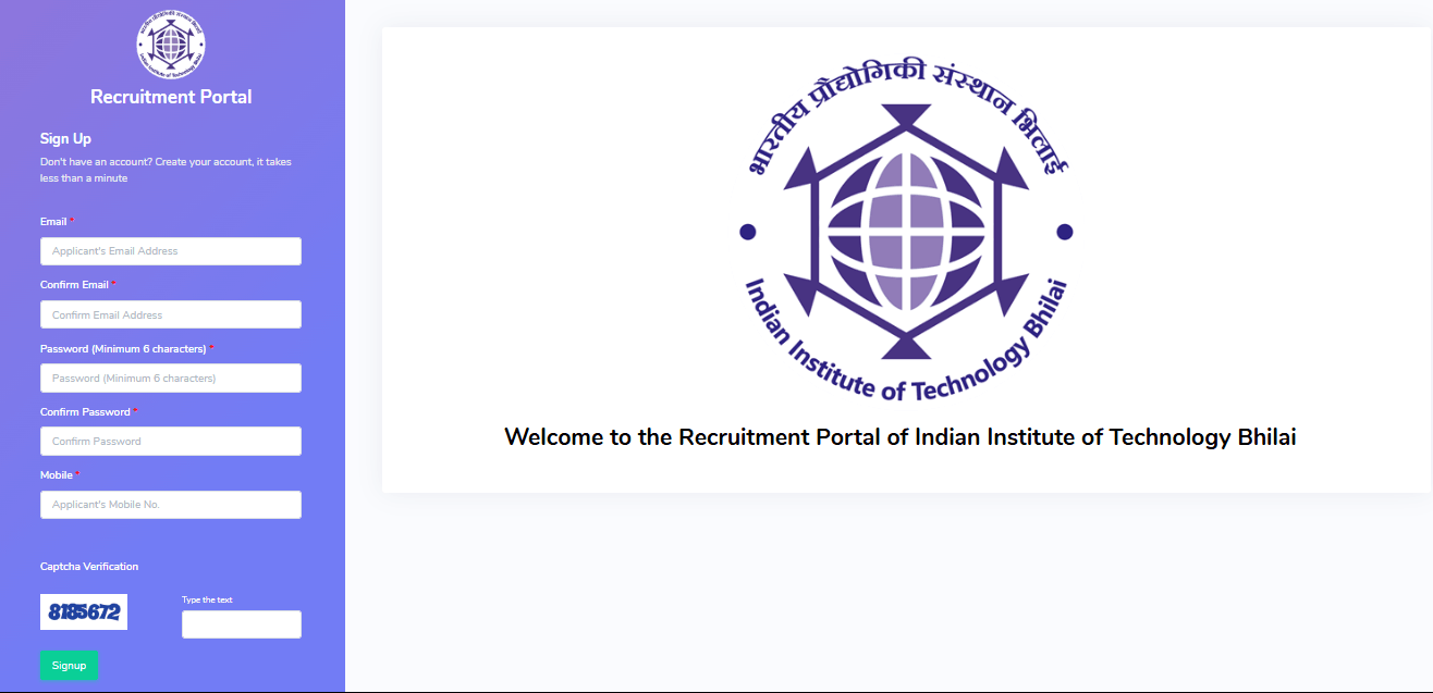 IIT Bhilai Non Teaching Recruitment 2026