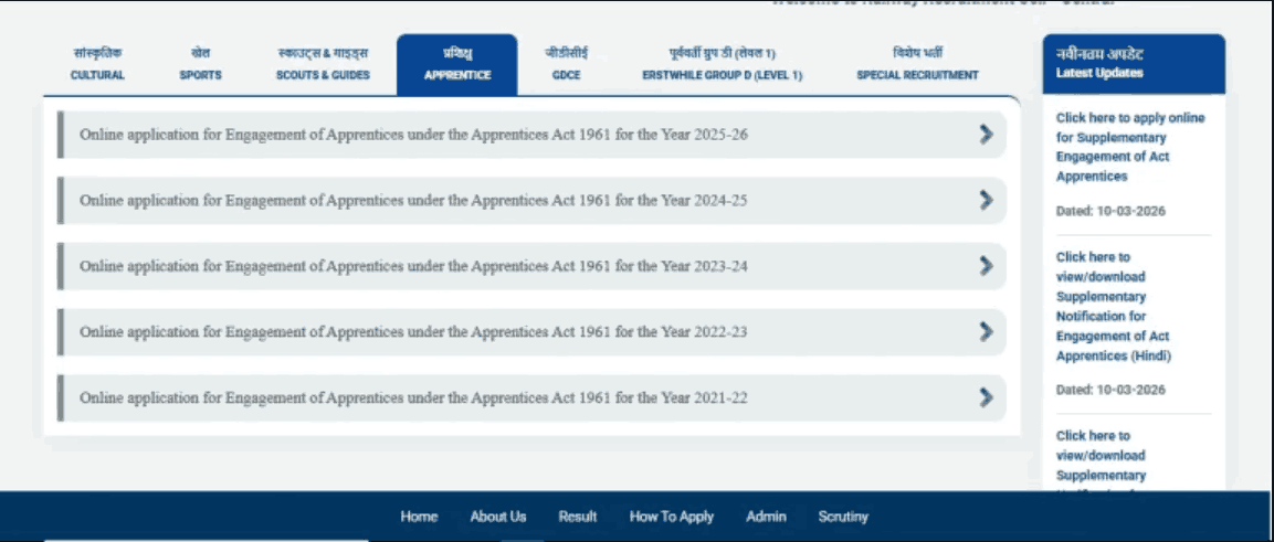 RRC Central Railway Apprentices Recruitment 2026