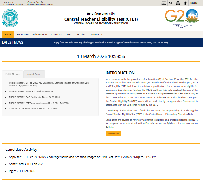 CTET Feb Answer Key 2026