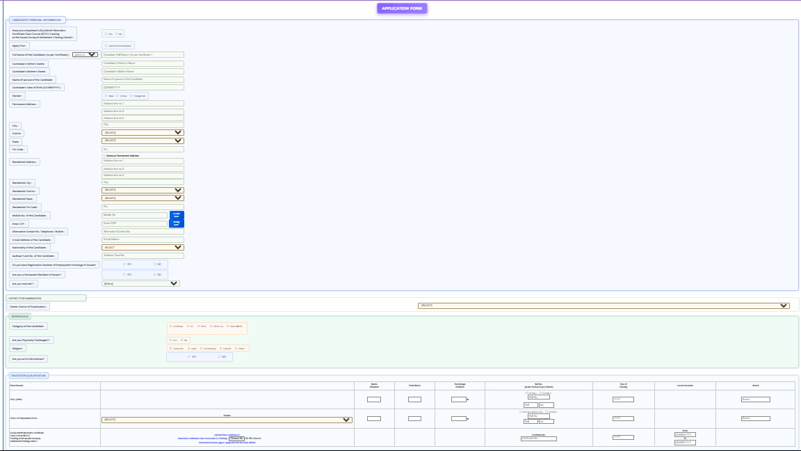 Assam Land Records Assistant (LRA) Recruitment 2026
