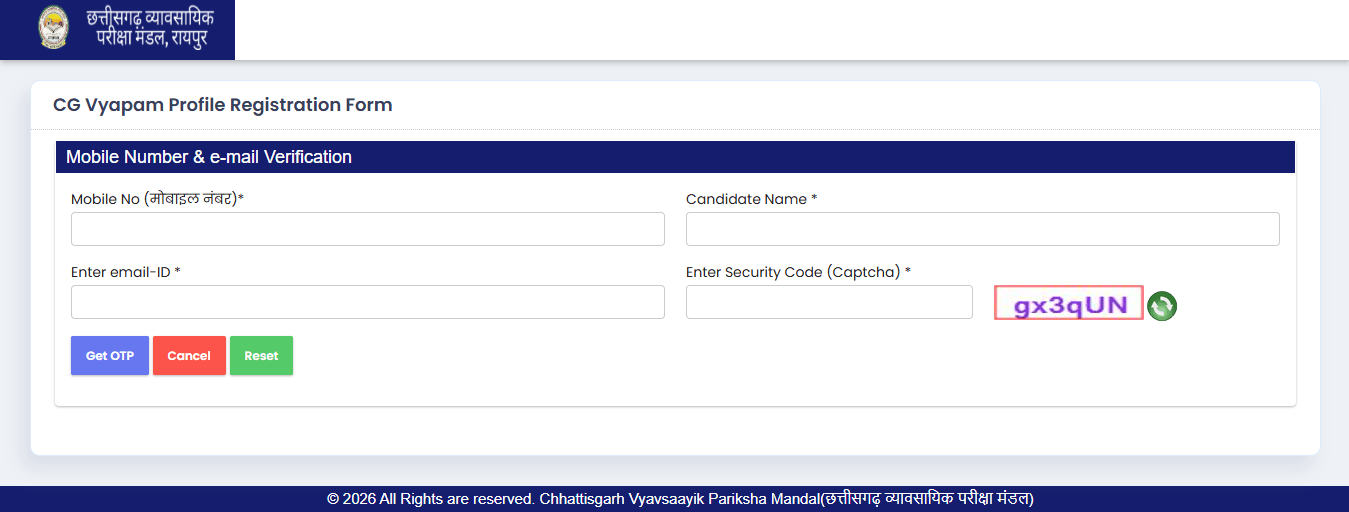 CG Vyapam Pre DElEd 2026