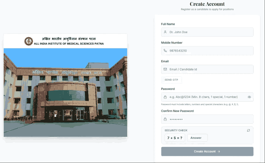 AIIMS Patna Faculty Recruitment 2026