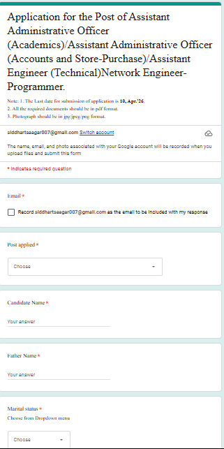 IIIT Una Assistant Engineer & AAO Recruitment 2026