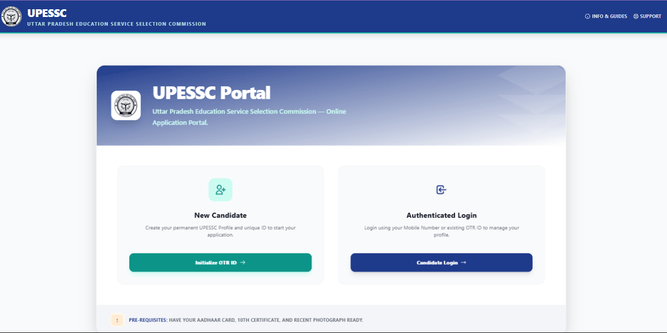 UPTET OTR Registration 2026