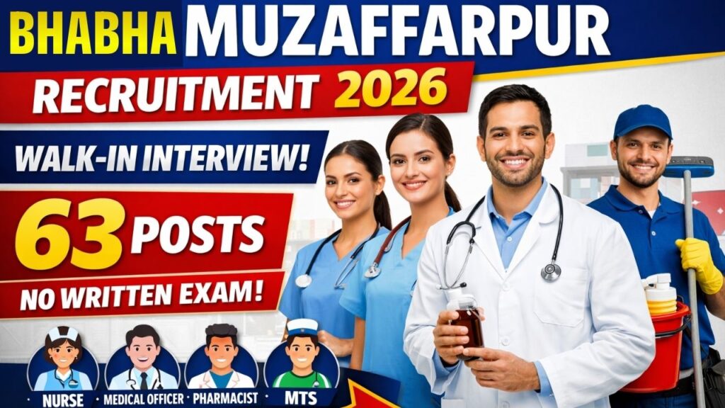 BHABHA Muzaffarpur Recruitment 2026