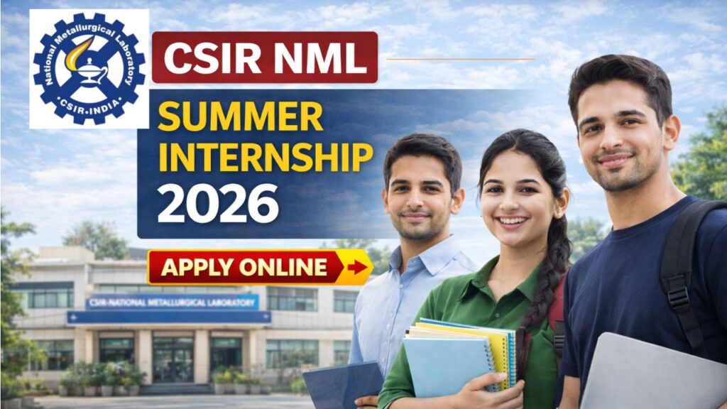 CSIR NML Summer Internship 2026