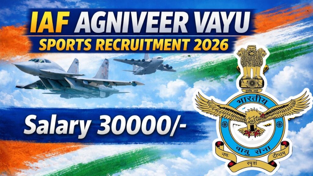 IAF Agniveer Vayu Sports Recruitment 2026