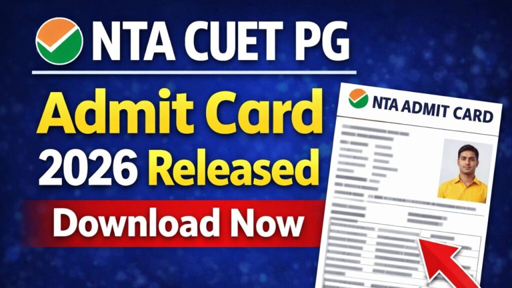 NTA CUET PG Admit Card 2026