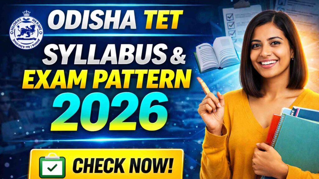 Odisha OTET Syllabus & Exam Pattern 2026