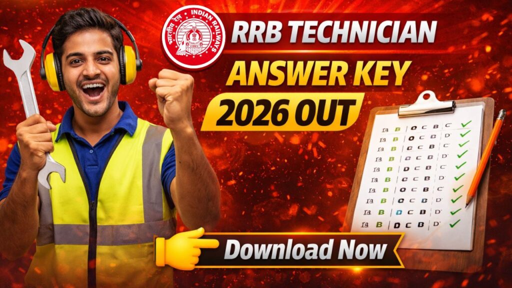 RRB Technician Answer Key 2026