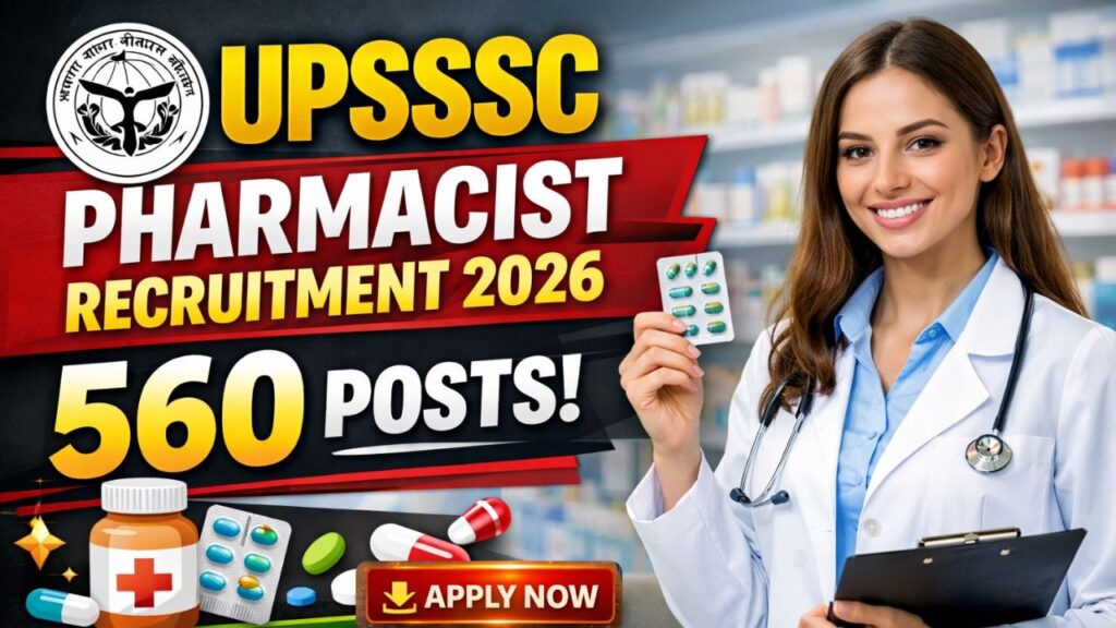 UPSSSC Pharmacist Recruitment 2026