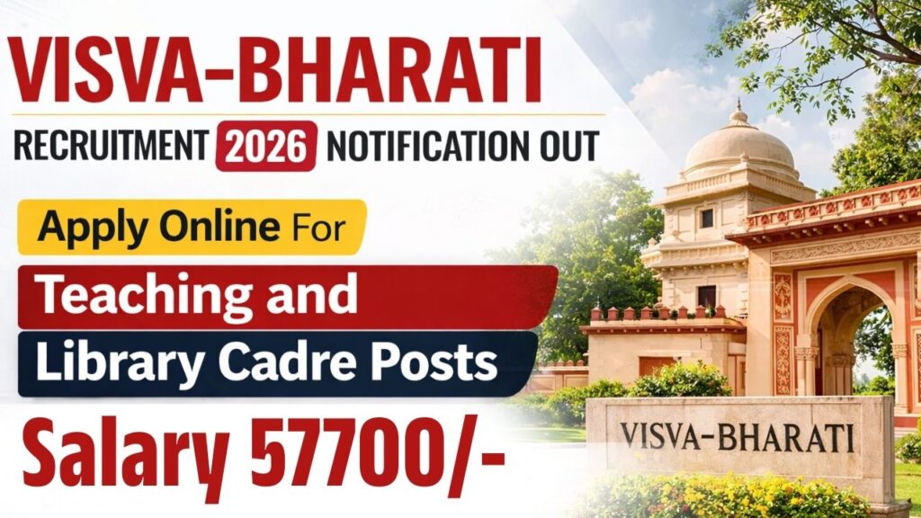 Visva Bharati Teaching And Library Cadre Recruitment 2026