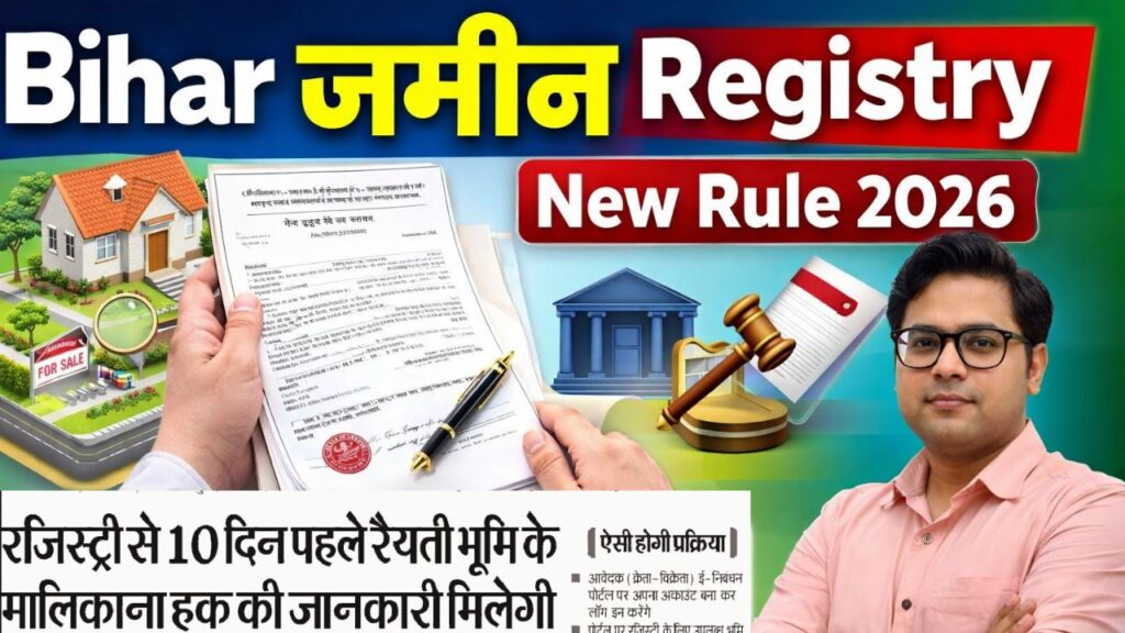 Bihar Jamin Registry New Rule 2026
