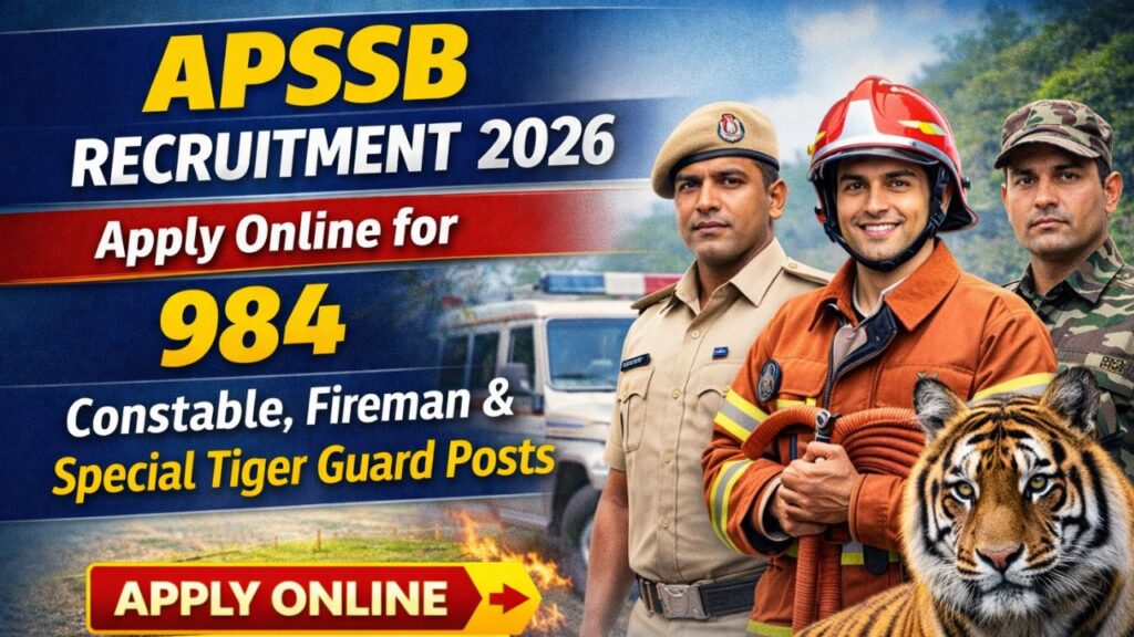 APSSB Various Posts Recruitment 2026