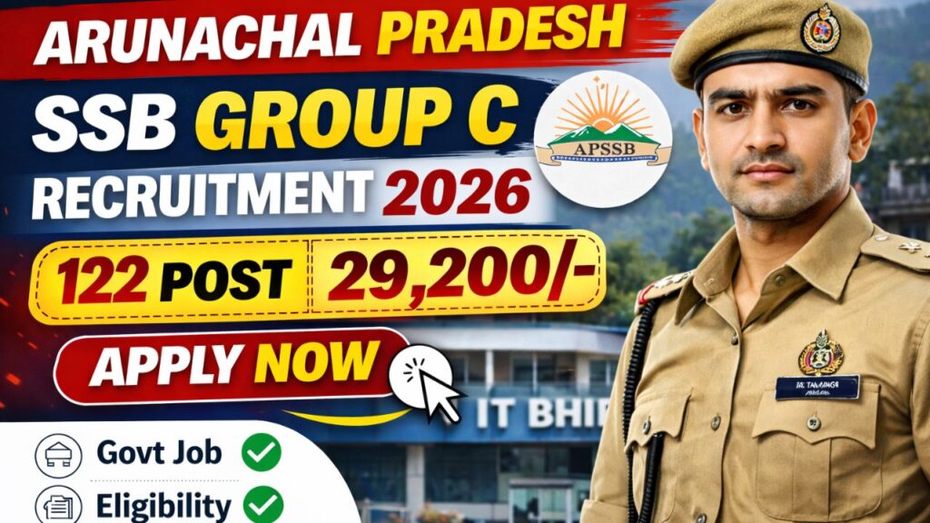 Arunachal Pradesh SSB Group C Recruitment 2026