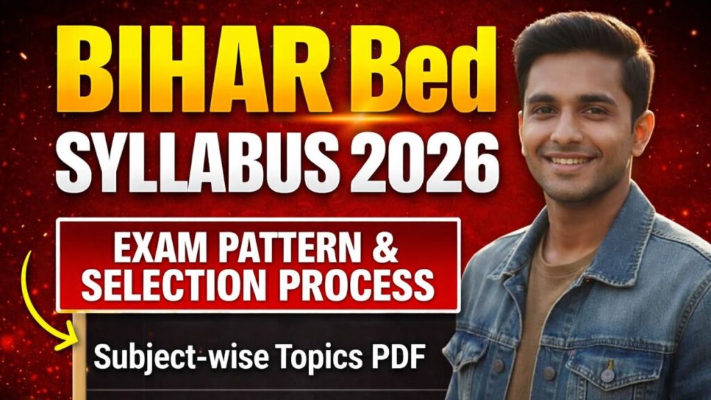Bihar BEd Syllabus 2026