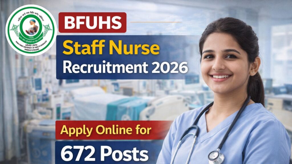 BFUHS Staff Nurse Recruitment 2026